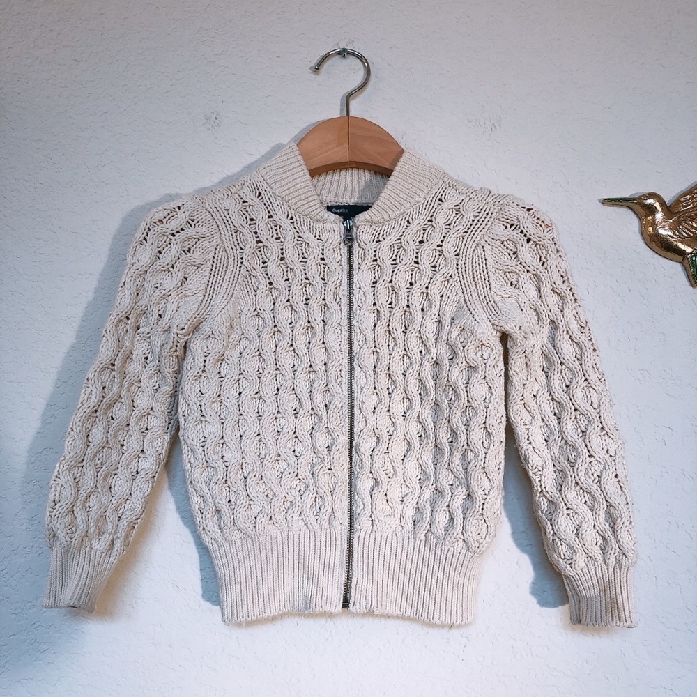 Gap Kids Bomber Zip-up sweater XS(4-5)